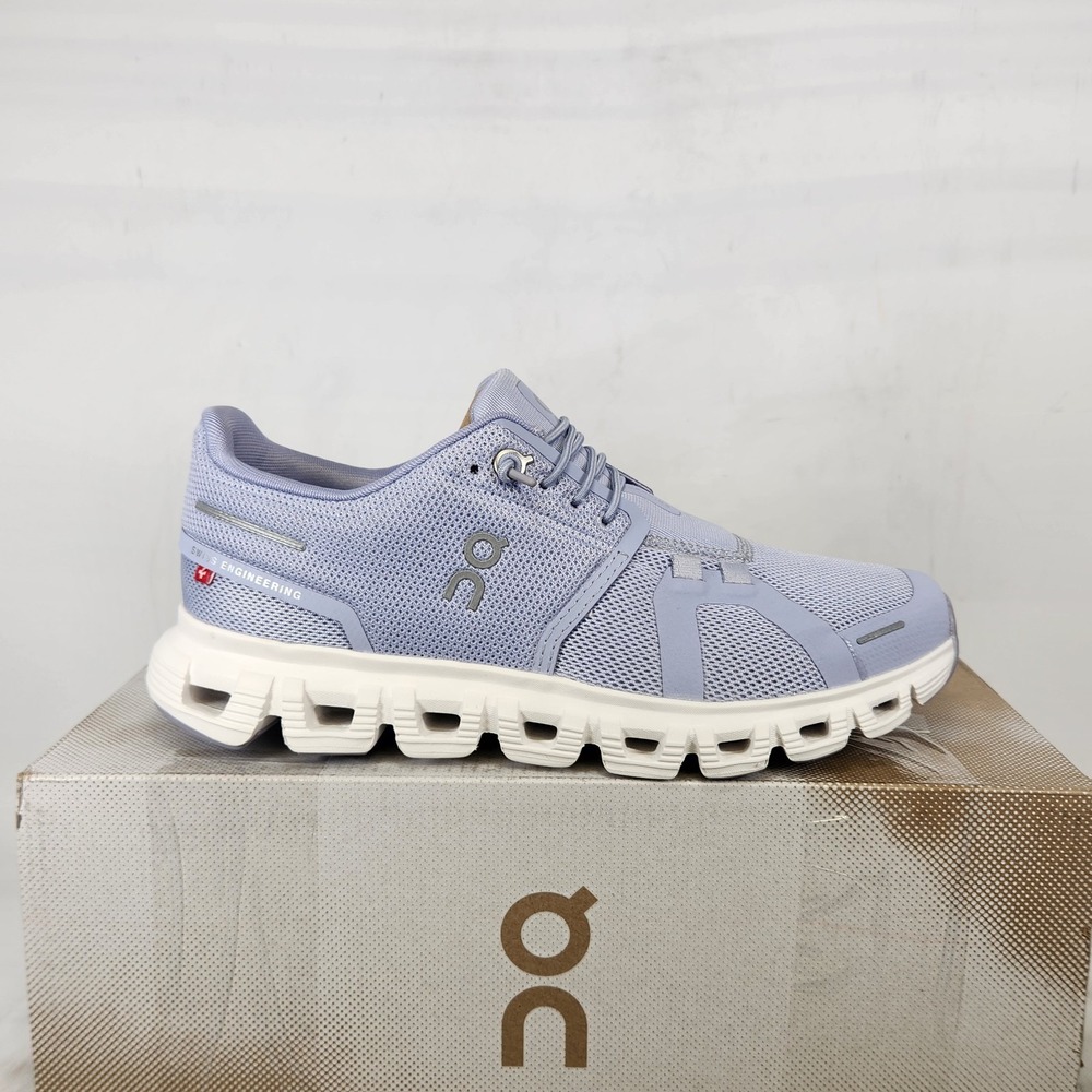 On Running Cloud 6 Sneakers Women Size 5.5 Nimbus White Breathable Mesh Shoes